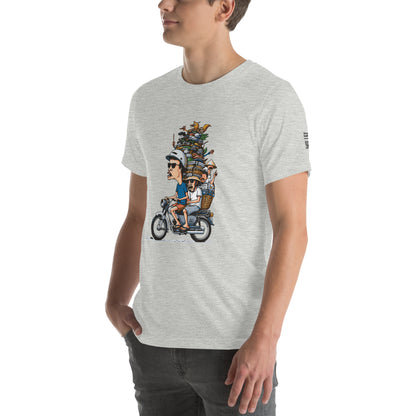 Moped Pile of Stuff - T-Shirt