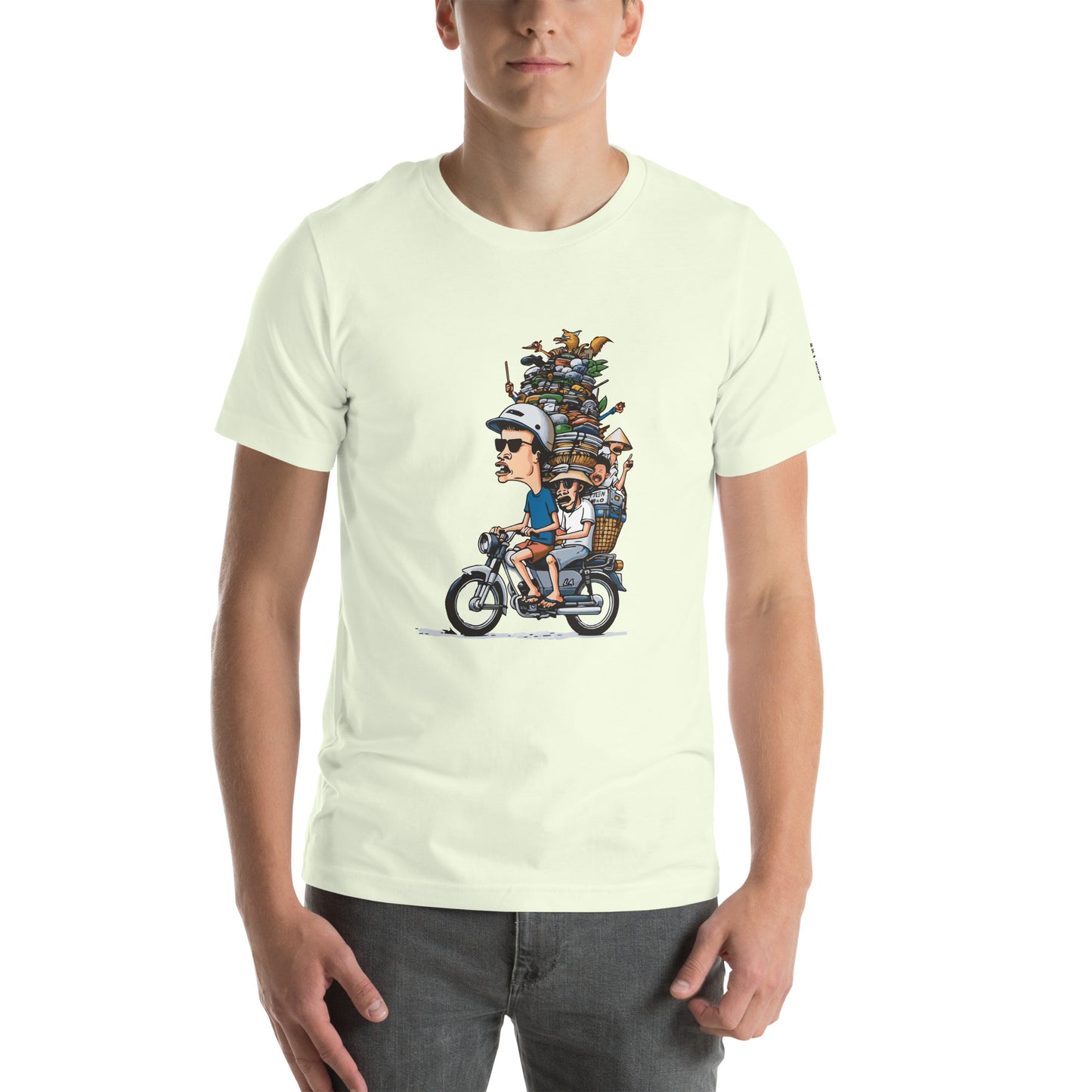 Moped Pile of Stuff - T-Shirt