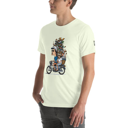 Moped Pile of Stuff - T-Shirt