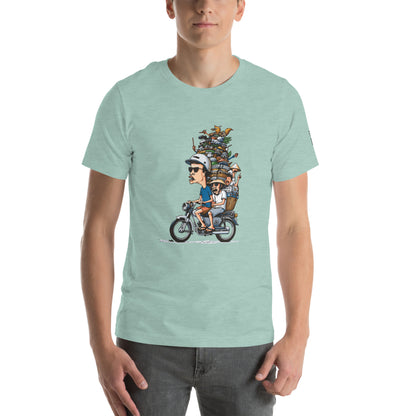 Moped Pile of Stuff - T-Shirt