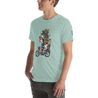 Moped Pile of Stuff - T-Shirt