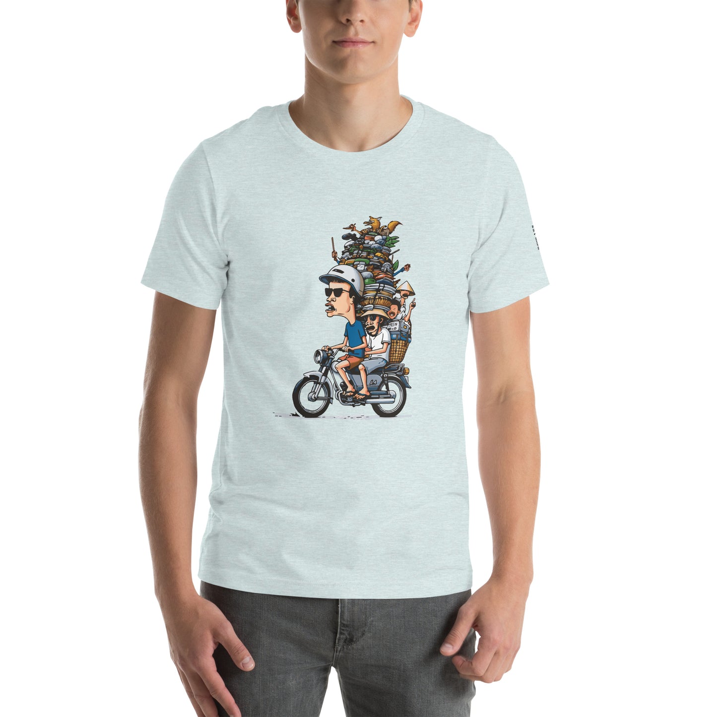 Moped Pile of Stuff - T-Shirt