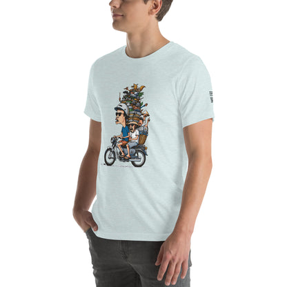 Moped Pile of Stuff - T-Shirt