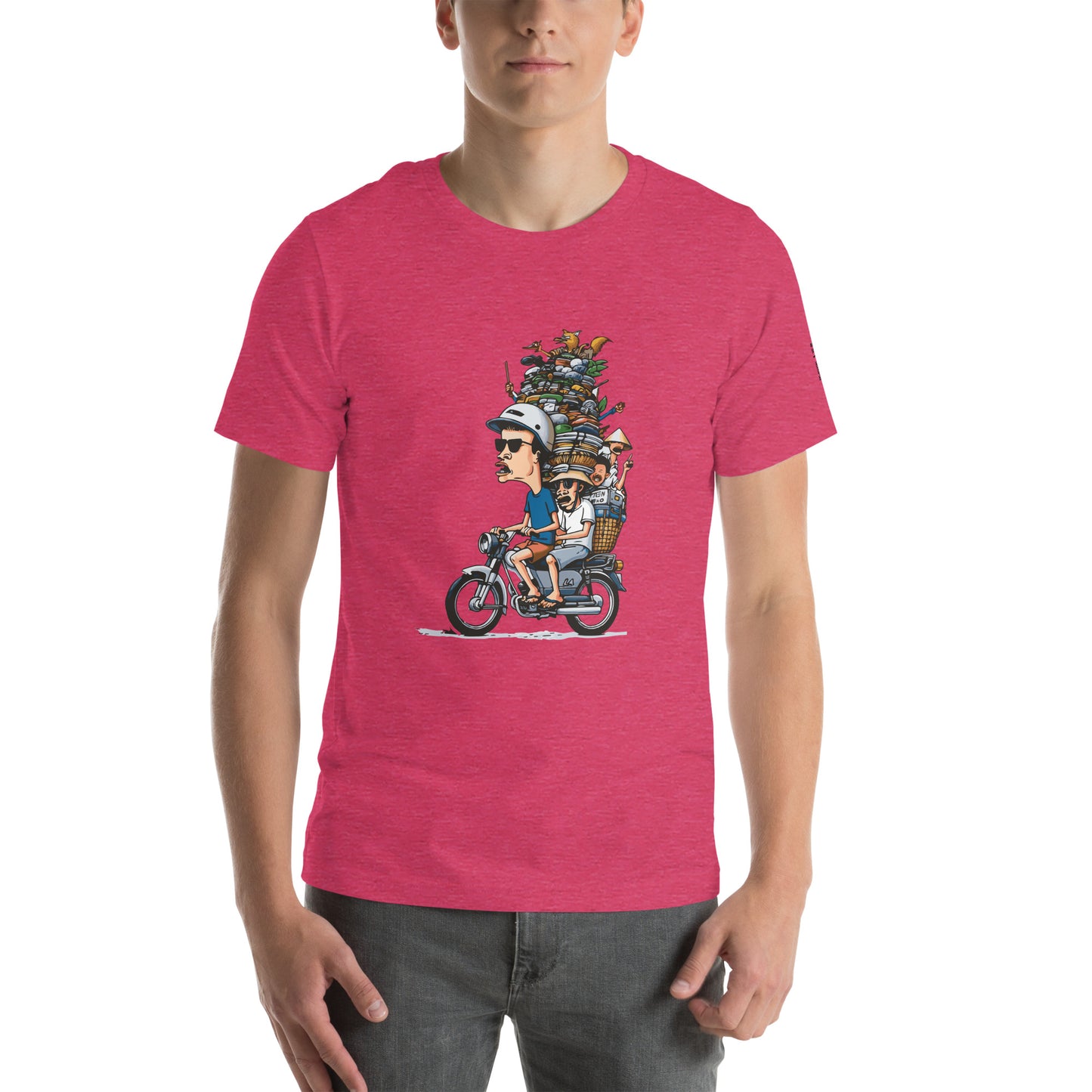 Moped Pile of Stuff - T-Shirt