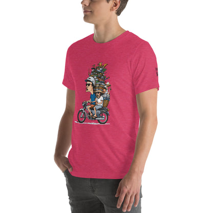 Moped Pile of Stuff - T-Shirt