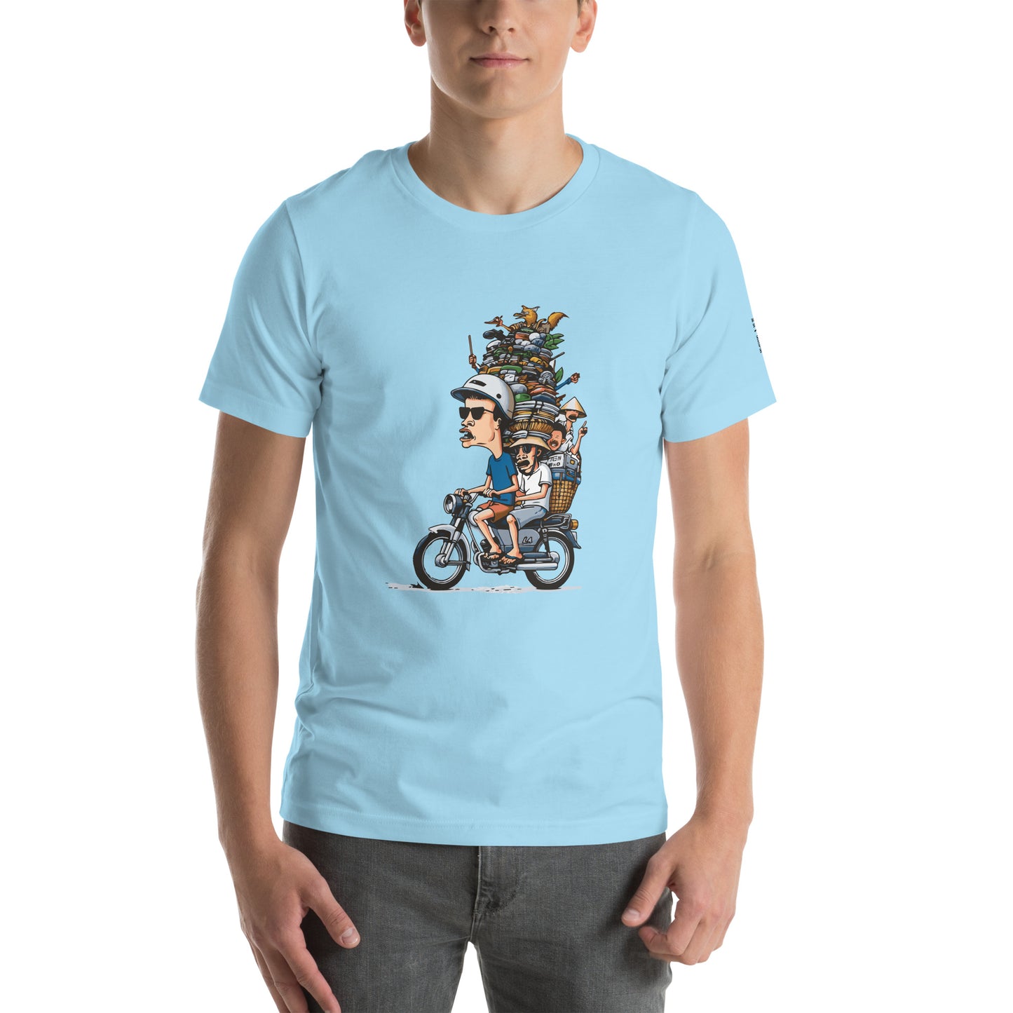 Moped Pile of Stuff - T-Shirt