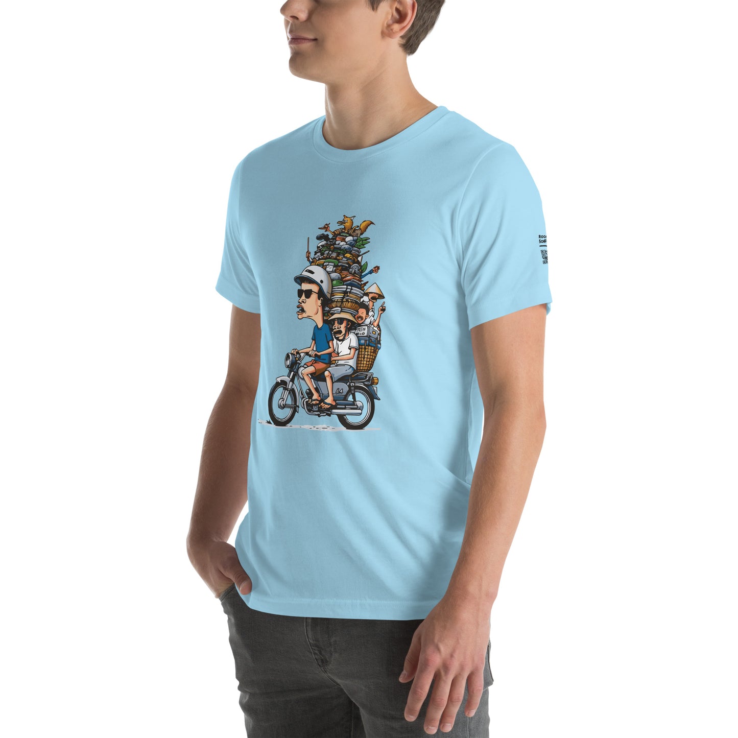 Moped Pile of Stuff - T-Shirt